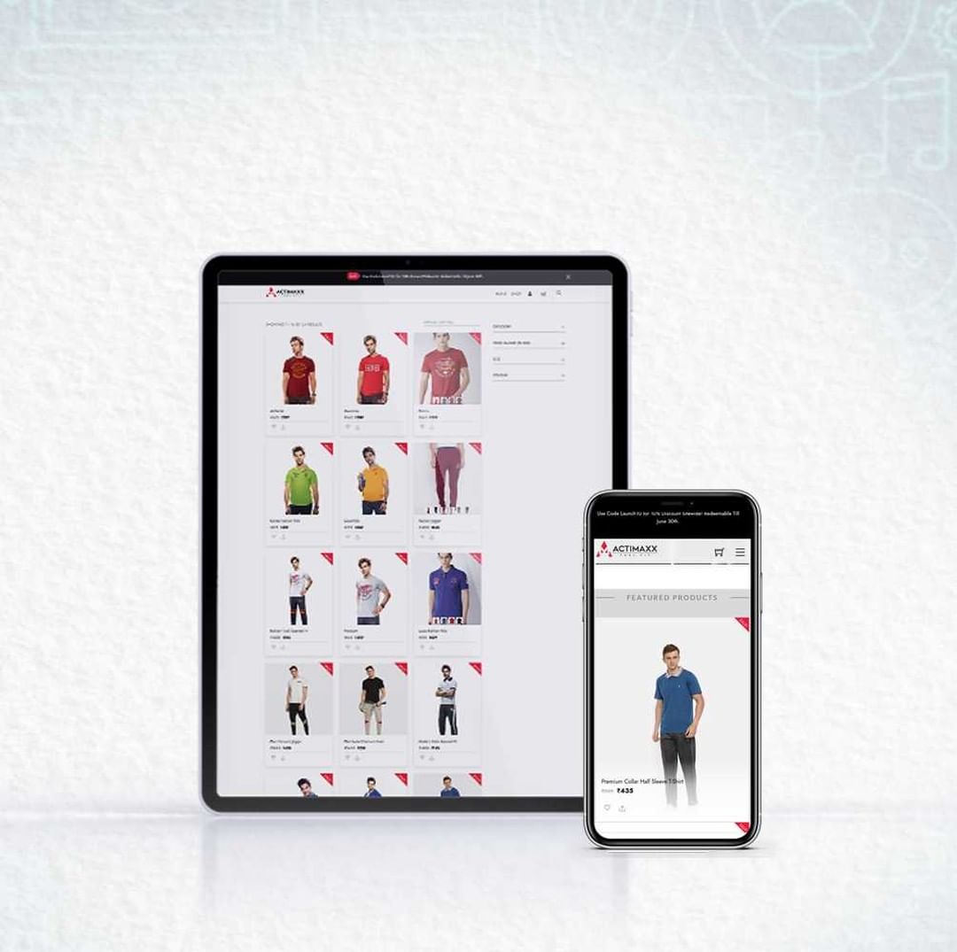 Actimaxx Website Shown On Mobile And Tablet